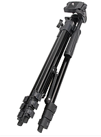 Штатив TRIPOD TF-3120B для фотоаппарата и смартфона с уровнем Черный OM227