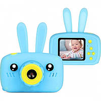 Детская фотокамера цифровая Baby Photo Camera Rabbit Х-500 Голубой OM227