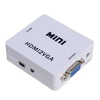 Конвертер адаптер переходник HDMI на VGA видео с аудио 1080P HDV-610 AV-001 OM227
