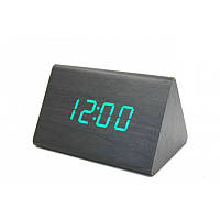 Настольные электронные часы VST-864 с будильником, датой и термометром, в форме деревянного бруска OM227
