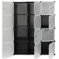 Пластикова складана шафа Storage Cube Cabinet МР 312-62 Чорна
