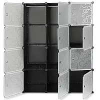 Пластиковый складной шкаф Storage Cube Cabinet МР 312-62 Черный OM227