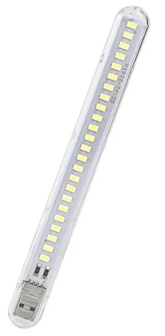 USB-лампочка сенсорна ліхтарик — флешка 24LED 12W 6000К (біле світло) 5V, фото 1