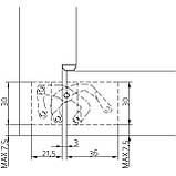 Петля прихована Anselmi AN 172 3D колір латунь, фото 3