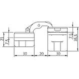 Петля прихована Anselmi AN 172 3D колір латунь, фото 4
