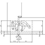 Петля прихована Anselmi AN 172 3D колір латунь, фото 5