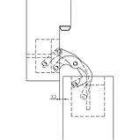 Петля прихована Anselmi AN 172 3D колір латунь, фото 6