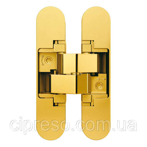 Петля прихована Anselmi AN 172 3D колір латунь, фото 1