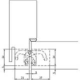 Петля прихована Anselmi AN 150 3D колір хромована матова, фото 3