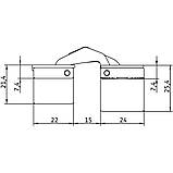 Петля прихована Anselmi AN 130 2D колір хромована матова, фото 4