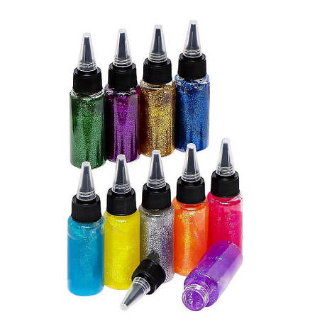 Клей із блискітками COLOR-IT 300SP, 30 мл 12 кольорів, фото 2