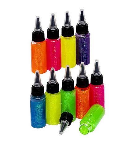 Клей із блискітками COLOR-IT 301SP, 30мл 6 кольорів, фото 2