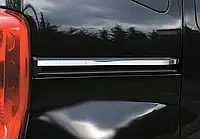 Молдинг под сдвижную дверь (2 шт, нерж.) OmsaLine - Итальянская нержавейка для Peugeot Bipper 2008-2024 гг