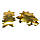 Конфетті Зірочки 35мм золото 50г, фото 3