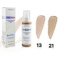 Тональный крем осветляющий Collagen 3 in 1 Whitening Moisture Fondation SPF15+ 13 100ml