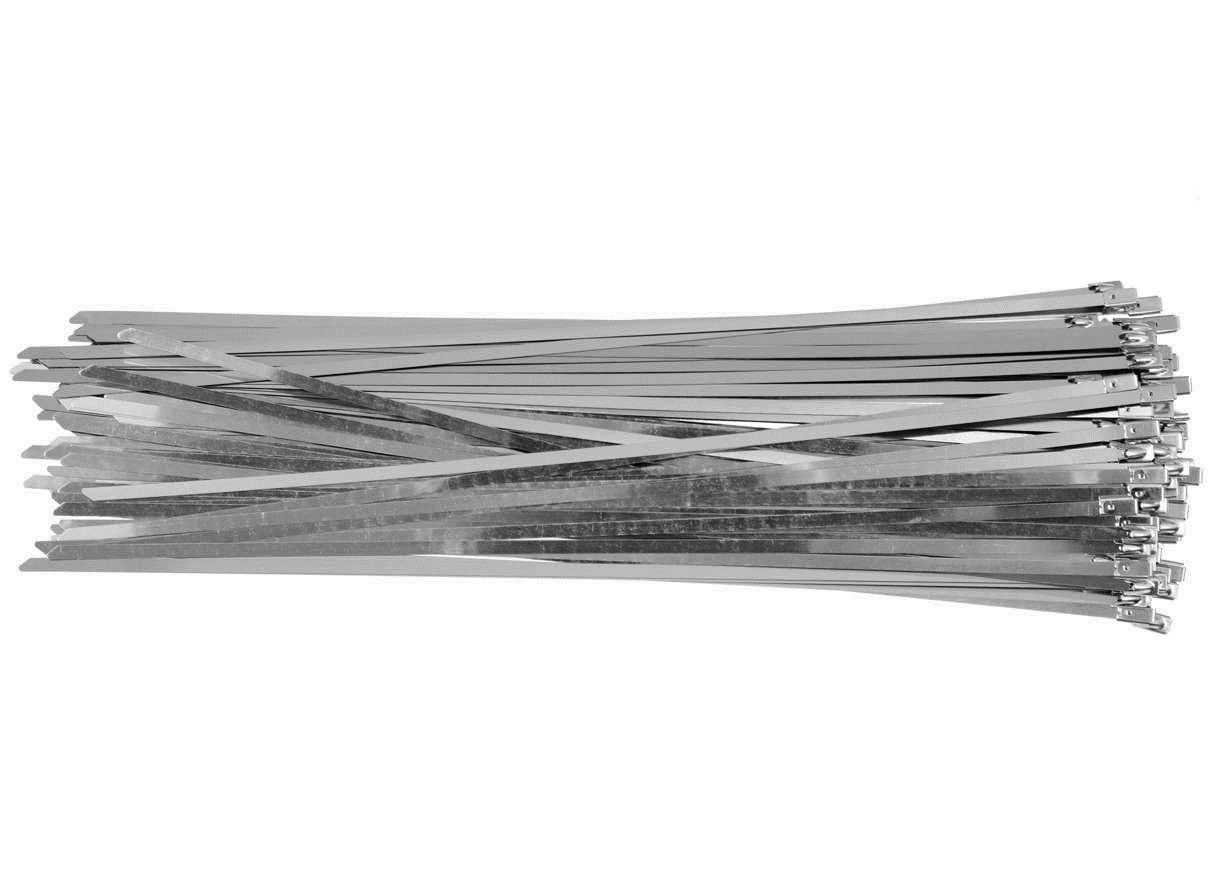 Стяжка Металева Нержавіюча Сталь 4.6 х 350 мм Набір 100 шт