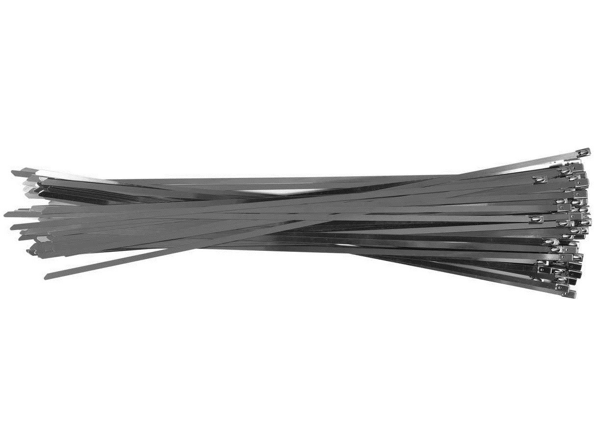 Стяжка Металева Нержавіюча Сталь 4.6 х 450 мм Набір 100 шт