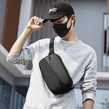 Сумка крос боді з широким ременем Mark Ryden MR8112 водонепроникна (Чорний), фото 5