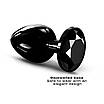 Металева анальна пробка з прикрасою у формі кристала Dorcel — Diamond Plug BLACK L KW, фото 3