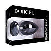Металева анальна пробка з прикрасою у формі кристала Dorcel — Diamond Plug BLACK L KW, фото 8