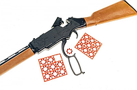 Винчестер игрушечная винтовка с 18 патронами, оптикой и биноклем 248