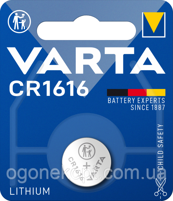 Батарейки Varta - Professional Electronics CR1616 Lithium / Li-Ion 3V