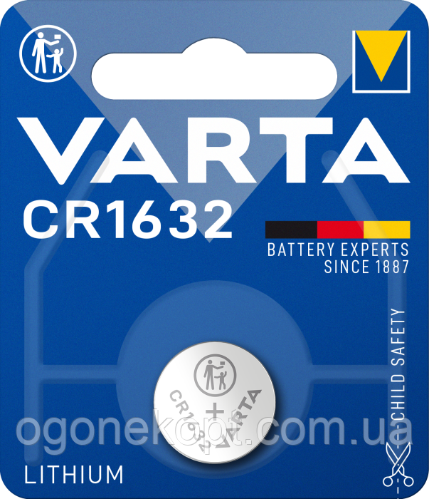Батарейки Varta — Professional Electronics CR1632 Lithium / Li-Ion 3V 1/10/100 шт.