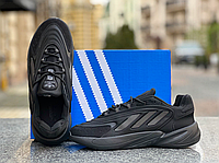 Мужские кроссовки Adidas Ozelia Black обувь Адидас Озелия черные текстильные весна осень