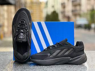 Чоловічі кросівки Adidas Ozelia Black взуття Адідас Озелія чорні текстильні