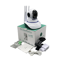 Камера видеонаблюдения уличная WOW 100AG Поворотная Wi-Fi microSD с микрофоном на 3 антенны Белая