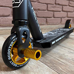 Трюковий самокат Бест Скутер BS-18109 Жовтий, самокат HIC з посиленою рамою