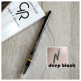 Олівець для очей Golden Rose чорний із розтушуванням з ефектом Smoky Eyes