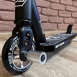 Самокат для дітей підлітків Best Scooter Синій, трюковий самокат пеги алюмінієвий двоколісний