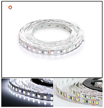 Світлодіодна стрічка 12 V 9 W/m 120led/m OEM ST-12-2835-120-CW-20-V2 біла ip20