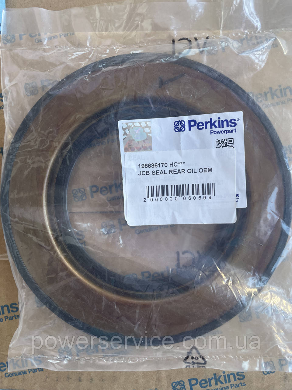 Оригінальний задній сальник 198636170,02/630877 Perkins,Перкінс