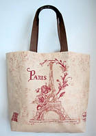 Еко-сумка пляжна "Париж" з Т-дном