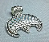 Лунниця 3 з чорнінням (без чорніння) слов'янський оберіг з срібла 925-ої проби, фото 2