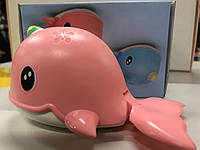 Іграшка для купання Lindo Рибка, механічна, від 1 року, рожева (8366-46A)