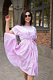Легка літня сукня з воланом по низу Тканина полірована бавовна Розміри 58-60, фото 4