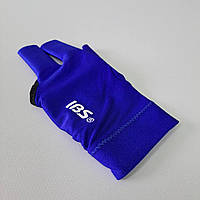 Бильярдная перчатка удобная для кия игры в бильярд IBS Синяя (KS-0516)