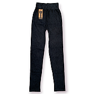 Лосини-джегінси жіночі безшовні бавовна Олань, розмір 3XL-5XL, сірі, 6003-1, фото 2