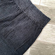 Лосини-джегінси жіночі безшовні бавовна Олань, розмір 3XL-5XL, сірі, 6003-1, фото 5