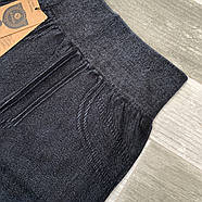 Лосини-джегінси жіночі безшовні бавовна Олань, розмір 3XL-5XL, сірі, 6003-1, фото 3