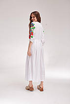 Жіноча вишита сукня MEREZHKA "Орися" біла, фото 3