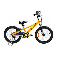 ТОП! Хороший двухколесный детский велосипед ROYALBABY BULLDOZER 18" Желтый детский со стальной рамой