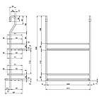 Поличка для спецій подвійна мала Homet 2-001, фото 3