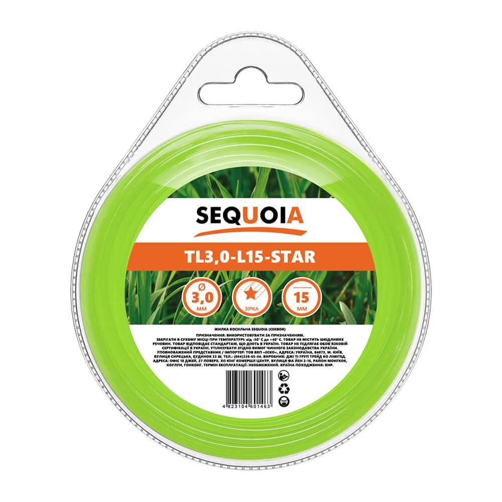 Косильна жилка SEQUOIA TL3.0-L15-Star, фото 1