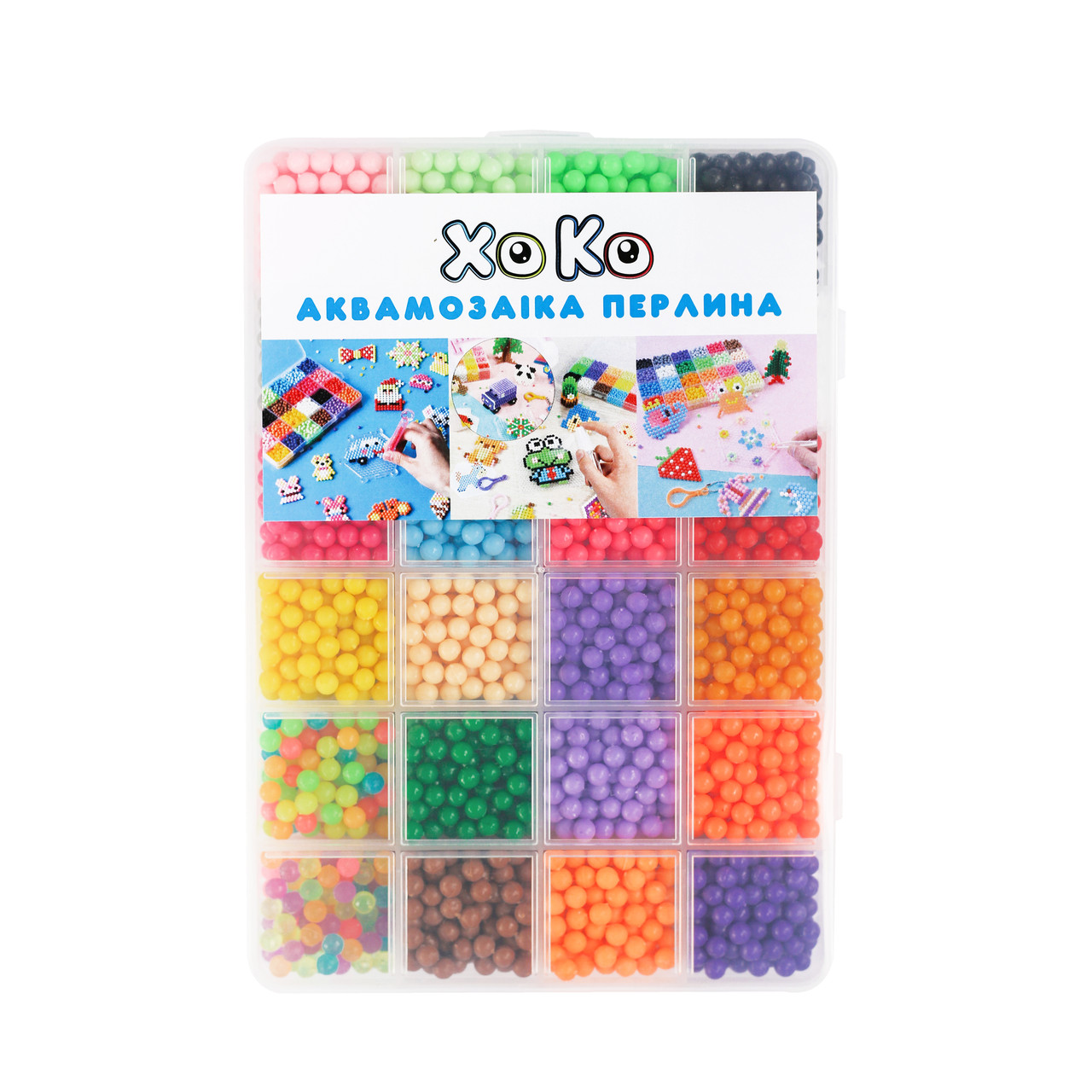 Набор для творчества Аквамозаика XoKo Жемчужина 3200 шариков + 26 аксессуаров - фото 1 - id-p1829163955