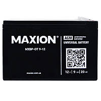 Промышленный аккумулятор MAXION AGM 12V 9Ah L+ (левый +) 12-9