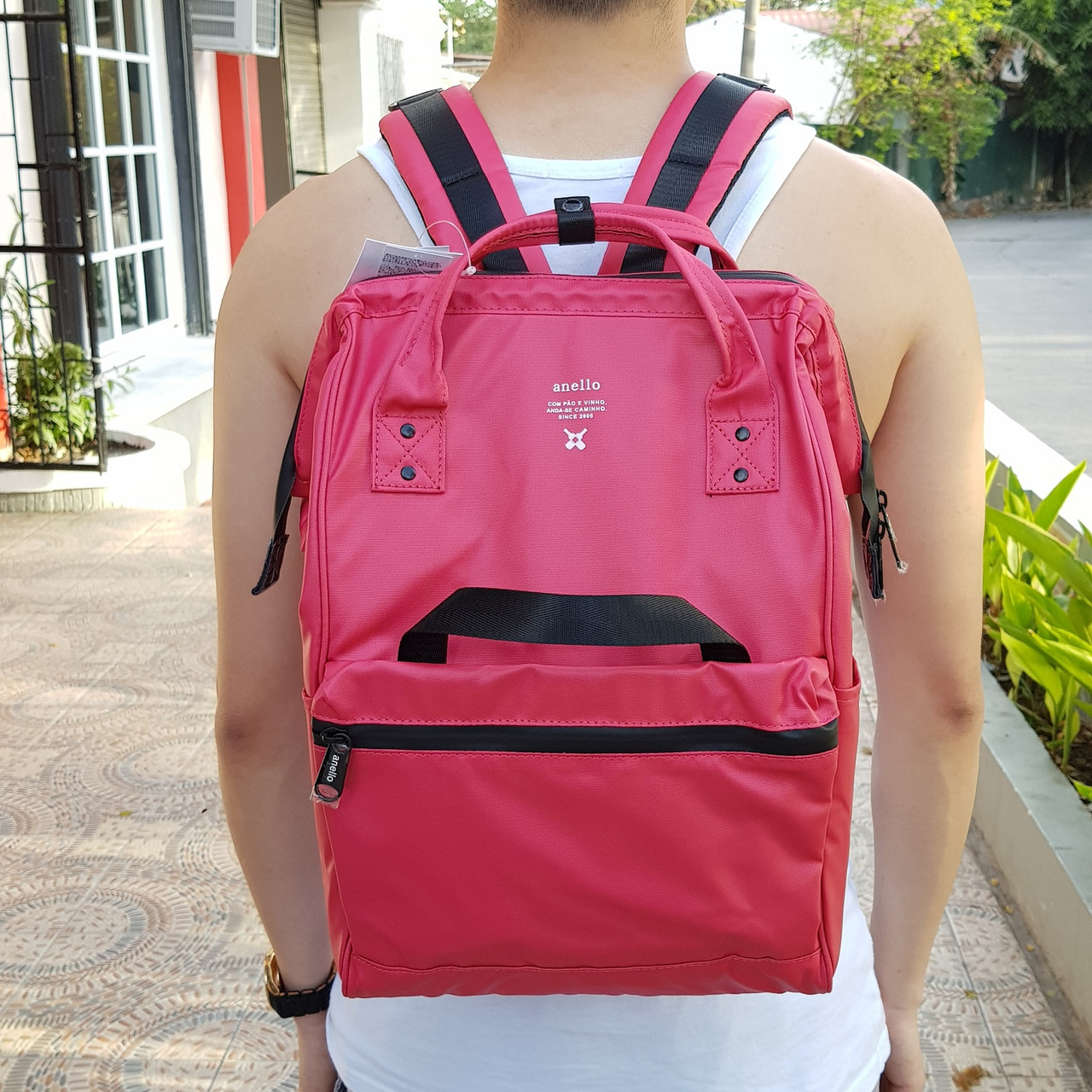 Сумка-рюкзак Anello One Colour червоний, фото 1